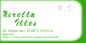 mirella illes business card